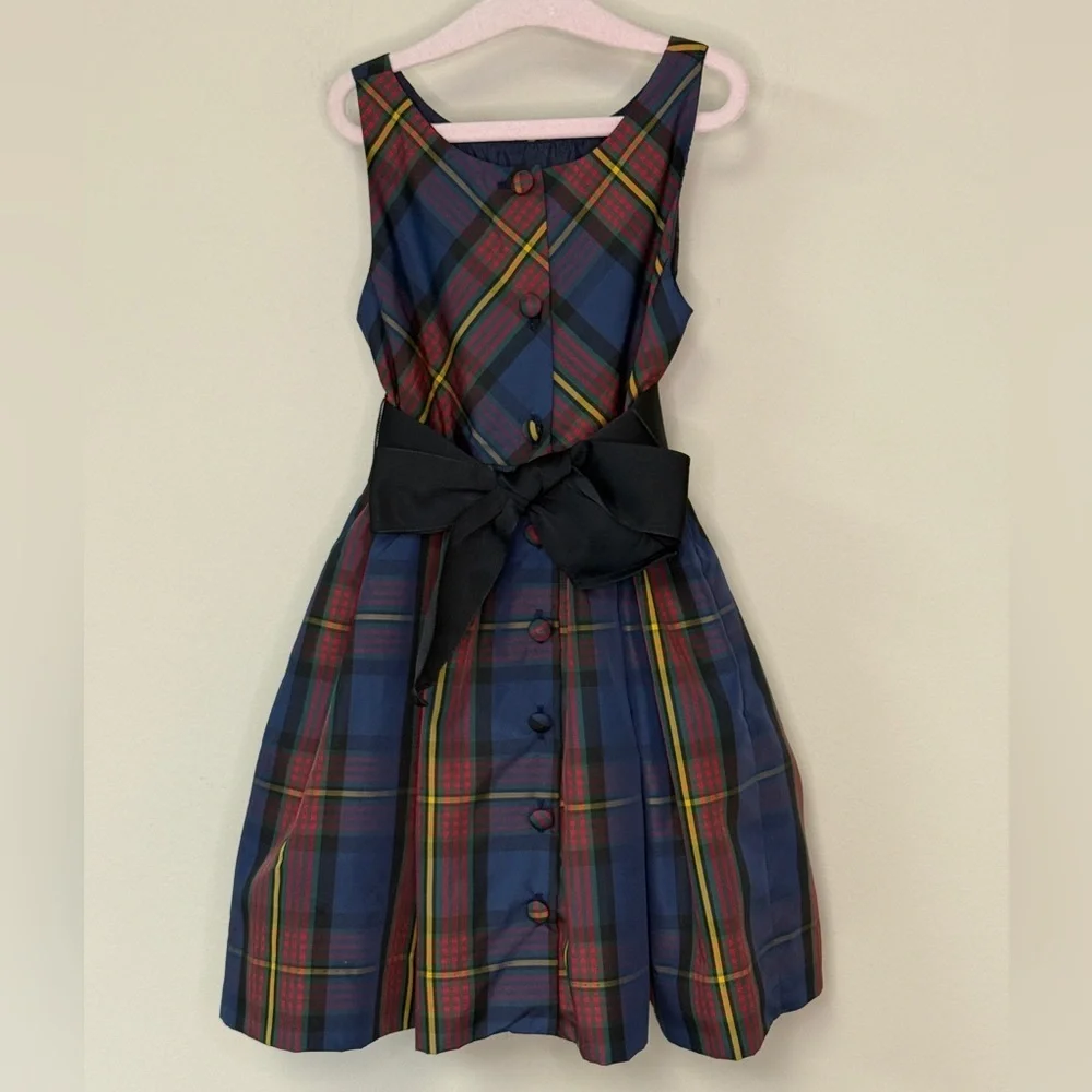 Ralph Lauren: Girls Navy Holiday Sleeveless Party Dress, Size 5